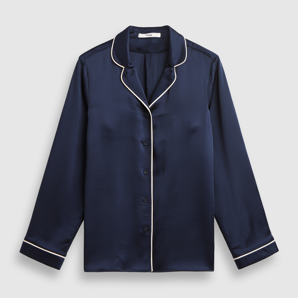 Premium Silk Longsleeve | Sapphire