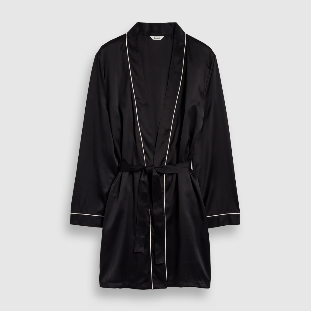 Premium Silk Kimono | Midnight