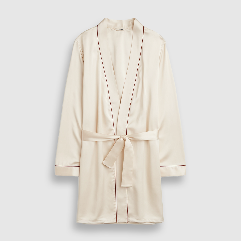 Premium Silk Kimono | Champagne
